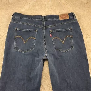 Levi Strauss Womens Jeans Classic Bootcut Size 14 33x31 Mid-Rise Stretch Denim - Picture 1 of 9