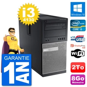 PC tour DELL 9020 Intel Core i3-4130 RAM 8Go Festplatte 2To Windows 10 Wifi - Bild 1 von 3