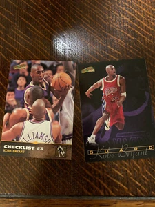 Kobe Bryant - 1996-97 Score Board All Sports Plus Rookie Cards #185 and #150 - Picture 1 of 2