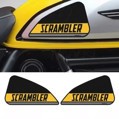 For Ducati SCRAMBLER 800 Classic 2015-2016 Anti-slip Side Tank Pad Knee Grip Mat - Image 1 of 4
