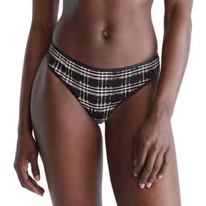 Calvin Klein Negro Blanco Tanga Panty Talla M Coqueta Sexy Bragas Suave Elastizado Nuevo - Imagen 1 de 1