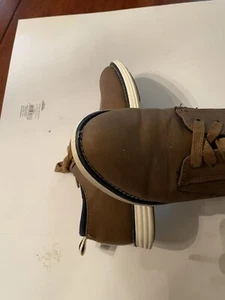 Cat & Jack Big Boys Sz 1 Shoes Brown Dress Lace Up (I) - Picture 1 of 6