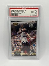 1992 Stadium Club Members Only #247 Shaquille O'Neal RC PSA 10