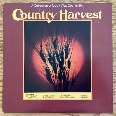 K-Tel’s “Country Harvest" 33 1/3 rpm LP, BU4160 w/ Willie Nelson, Crystal Gayle - Image 1 of 4
