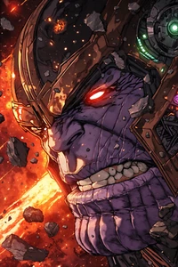 THANOS MAD TITAN Fine Art Print 13x19 Limited to 1/30 Infinity Gauntlet End Game - Picture 1 of 1