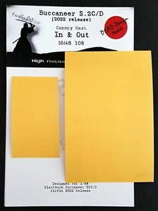 Buccaneer S.2C/D Nat. Insignias Mask for 1/48 Airfix - DEAD Design NM48109 - Picture 1 of 4