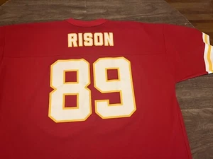 Vintage Andre Rison Kansas City Chiefs NFL Polyester 2XL XXL Red Jersey - Picture 1 of 11