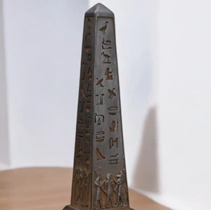 ANTIGÜEDADES EGIPCIAS ANTIGUAS Antigüedad Rara Obelisco Faraónico del Dios Egipcio Ra Bc - Imagen 1 de 8