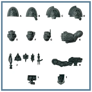 Imperial Fists Upgrades - Single Bits - Space Marines - Warhammer 40K - Picture 1 of 1