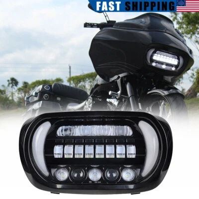 Faro LED haz alto/bajo para Harley Davidson Road Glide personalizado FLTRX 2010-2013 Foto 1 de 4
