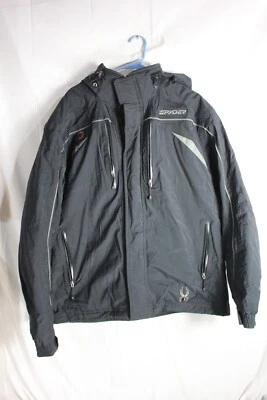 Chaqueta Abrigo Spyder Thinsulate Entrant Dermizax Esquí/Snowboard Negro Gris, Talla XL Foto 1 de 4