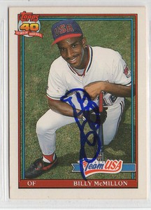 Billy McMillon 1991 Topps Traded signed auto autographed card Team USA