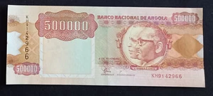 ANGOLA 500000 (1991) KWANZAS Banknotes - Picture 1 of 2
