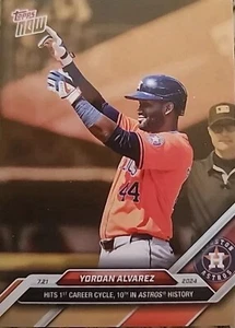 2024 Topps NOW Yordan Alvarez #ODB20 Gold Bonus Astros - Picture 1 of 1
