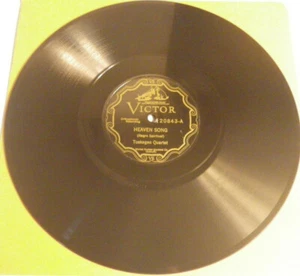 Tuskege Quartet Victor 20843 HEAVEN SONG / GOLDEN SLIPPERS E++ Beauty - Bild 1 von 2