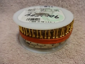 BELDEN 8074  GOLD PLATED MALE CRIMP PIN, 16 AWG  APPROX 432 PINS PER ROLL, NEW - Picture 1 of 4