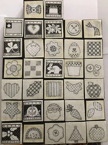Kit de estampillas de goma tarjeta de felicitación artesano álbum de recortes maestro 32 estampillas - Imagen 1 de 2