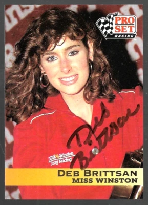 Deb Brittsan #191 signed autograph auto 1992 Pro Set NHRA Trading Card - Image 1 of 2