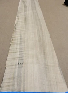 Maple Spalted Ambrosia Wormy Figured wood veneer 8" x 42" no back 1/42" thick - Picture 1 of 3