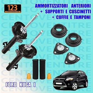 AMMORTIZZATORI ANTERIORI + SUPPORTI E CUSCINETTI + CUFFIE E TAMPONI KUGA I - Foto 1 di 3