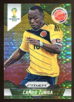 CAMILO ZUNIGA 2014 Panini Prizm 1st World Cup #49 Yellow Red PULSAR - Image 1 of 3
