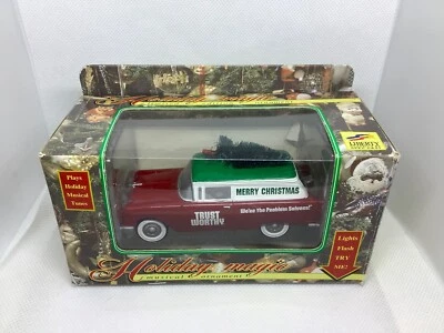 LIBERTY CLASSICS HOLIDAY MAGIC ORNAMENT TRUST WORTHY 55 CHEVY WAGON - Image 1 of 3