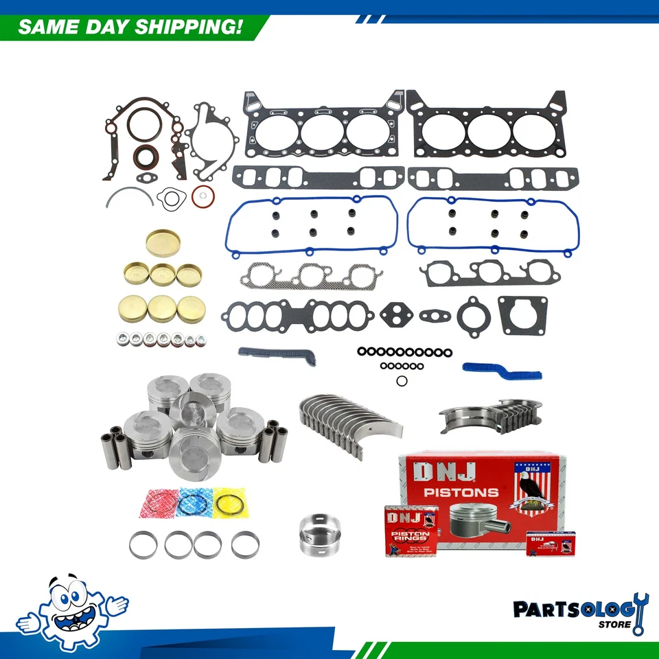 DNJ EK4133 Engine Rebuild Kit For 89-93 Ford Lincoln Continental Sable 3.8L OHV - Image 1 of 4