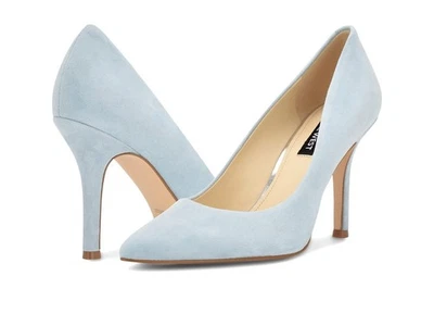 Nine West Flax Pump Heels Blue Suede NEW Size 6.5 - Image 1 of 4