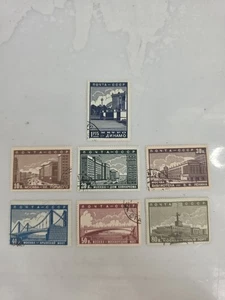 Russia Soviet Union 1939 665-71 Expansion Moscow Architecture Buildings Used - Picture 1 of 11