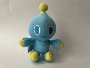TOMY Sonic The Hedgehog Neutral Blue Chao Plush Toy 8" RARE - Picture 1 of 4