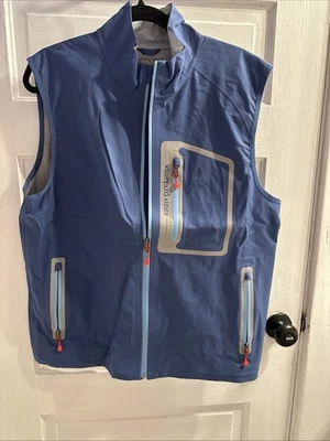 Vineyard Vines Men's Blue Full Zip Vest Medium Casual - Image 1 of 4