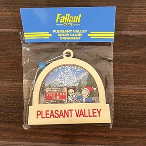 Fallout Loot Crate Pleasant Valley Snow Globe Ornament - Picture 1 of 3