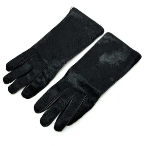 TOM FORD Glove gloves Pony-Hair/Leather Black - Picture 1 of 10
