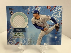 2023 TOPPS HOLIDAY HAYDEN WESNESKI RC JERSEY CUBS - Picture 1 of 2