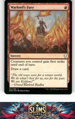 Magic the Gathering MTG Dominaria Warlord's Fury #151 Buy 2 Get 1 - Image 1 of 2
