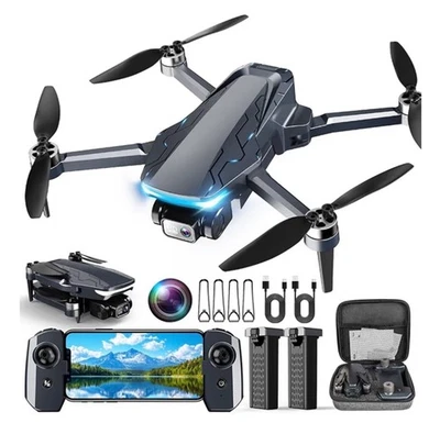 2025 New RC Drone With HD Dual Camera FPV APP Foldable Quadcopter Gift 2 Battery - Image 1 of 4