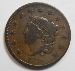 Large cent/penny 1835 large 8 choice original - Picture 1 of 2