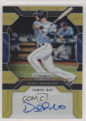 2017 Panini Chronicles Gold Prizm /10 Daniel Robertson #AP-DR Rookie Auto RC - Image 1 of 2