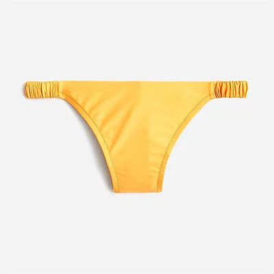 NUEVO CON ETIQUETAS J. Parte inferior de bikini Crew para mujer con correa crujiente amarilla cobertura completa talla XXS Foto 1 de 4