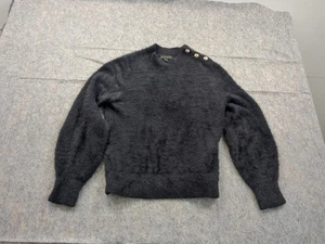 Banana Republic schwarzer Damenpullover mit Schulterknöpfen Größe Small - Bild 1 von 11