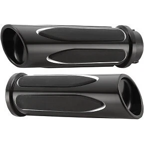 Empuñaduras Arlen Ness 07-053 Deep Cut Comfort Series negras para Harley TBW Foto 1 de 2