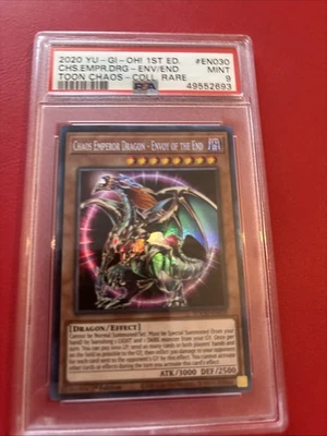 Yugioh Toch Chaos Emperor Dragon Collector Rare Psa 9 1st Edition - Image 1 of 2