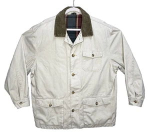 Club Room Chore Jacket Field Barn Coat Mens XL Flannel Lined w/Corduroy Collar - Picture 1 of 24