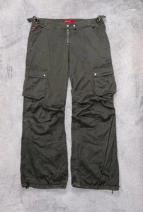 Miss Sixty Vintage Y2K Khaki Women’s Low Rise Cargo Military Pants Sz 27 - Picture 1 of 21