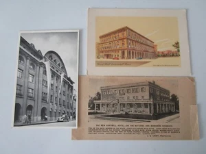 Lote de 3 postales antiguas hoteles Roma, Berna y Hartwell hotel sin publicar - Imagen 1 de 4