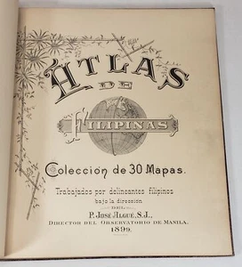 Philippine Island ATLAS DER PHILIPPINEN 1899/1900, P. Jose Algue, S.J., 30 Karten - Bild 1 von 18