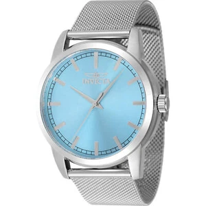 Invicta Men's Watch Celestial Light Blue Dial Silver Steel Mesh Bracelet 48508 - Picture 1 of 2