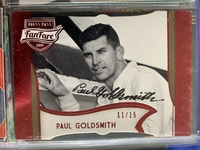 Paul Goldsmith autographed racing card - Image 1 of 2