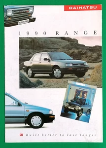 Folleto de ventas Daihatsu Range 1990 - Sportrak Fourtrak Charade Applause - Imagen 1 de 4