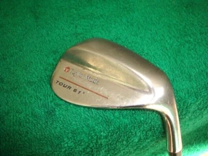 TAYLORMADE TOUR 61* LOB WEDGE COPPER FACE S-90 STIFF STEEL GOLF CLUB "NICE" - Picture 1 of 6